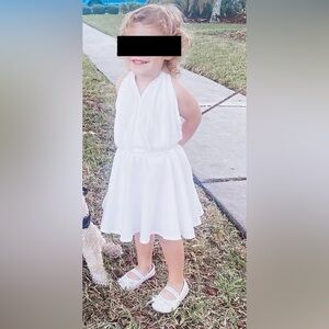 💋 Homemade “Marilyn Monroe” inspired white halter dress
